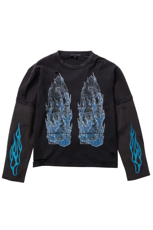 FLAME GLASS DOUBLE JERSEY made by WHO DECIDES WAR