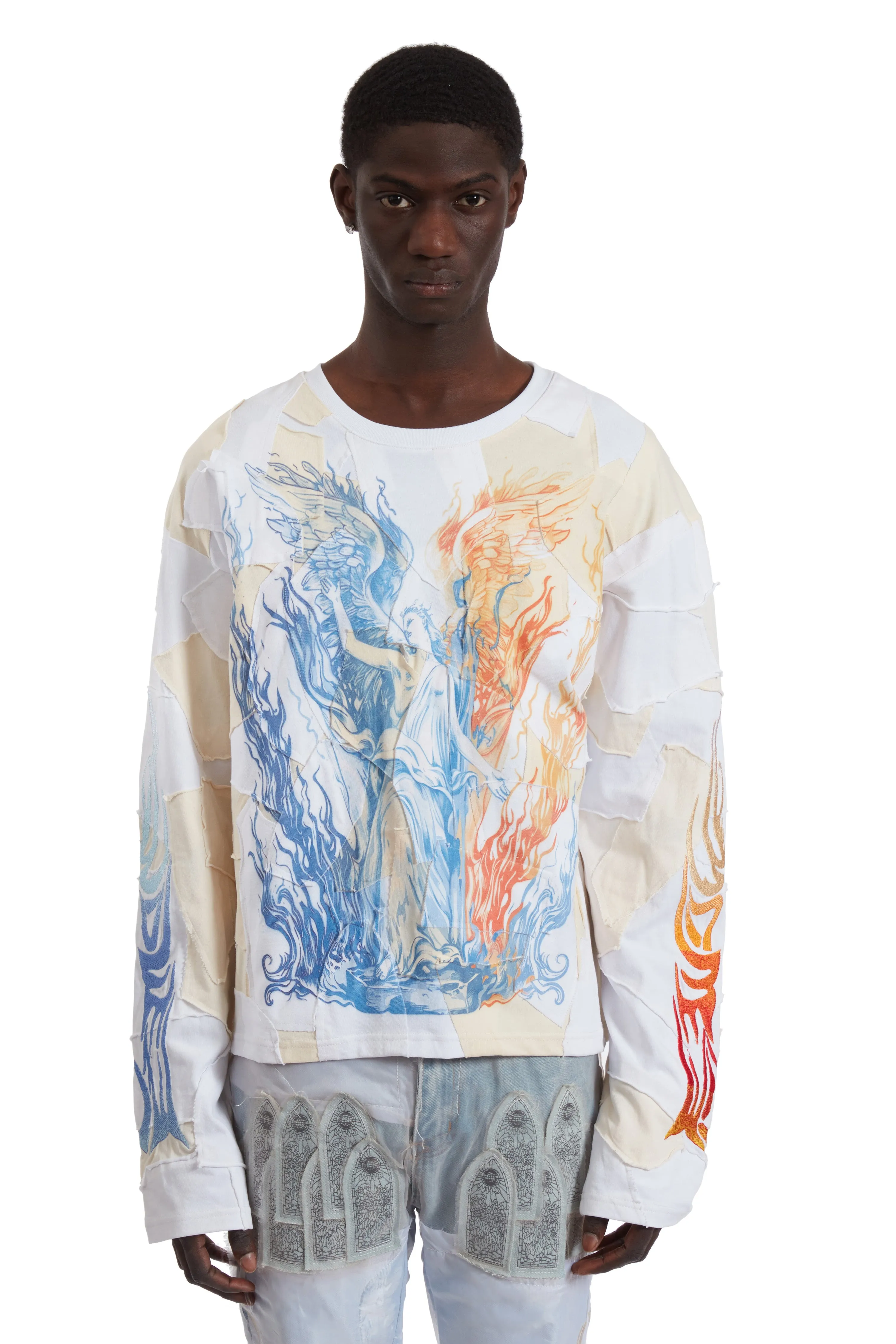 PRECONDITION WINGED BORO LONG SLEEVE sold by WHO DECIDES WAR product image thumbnail 3