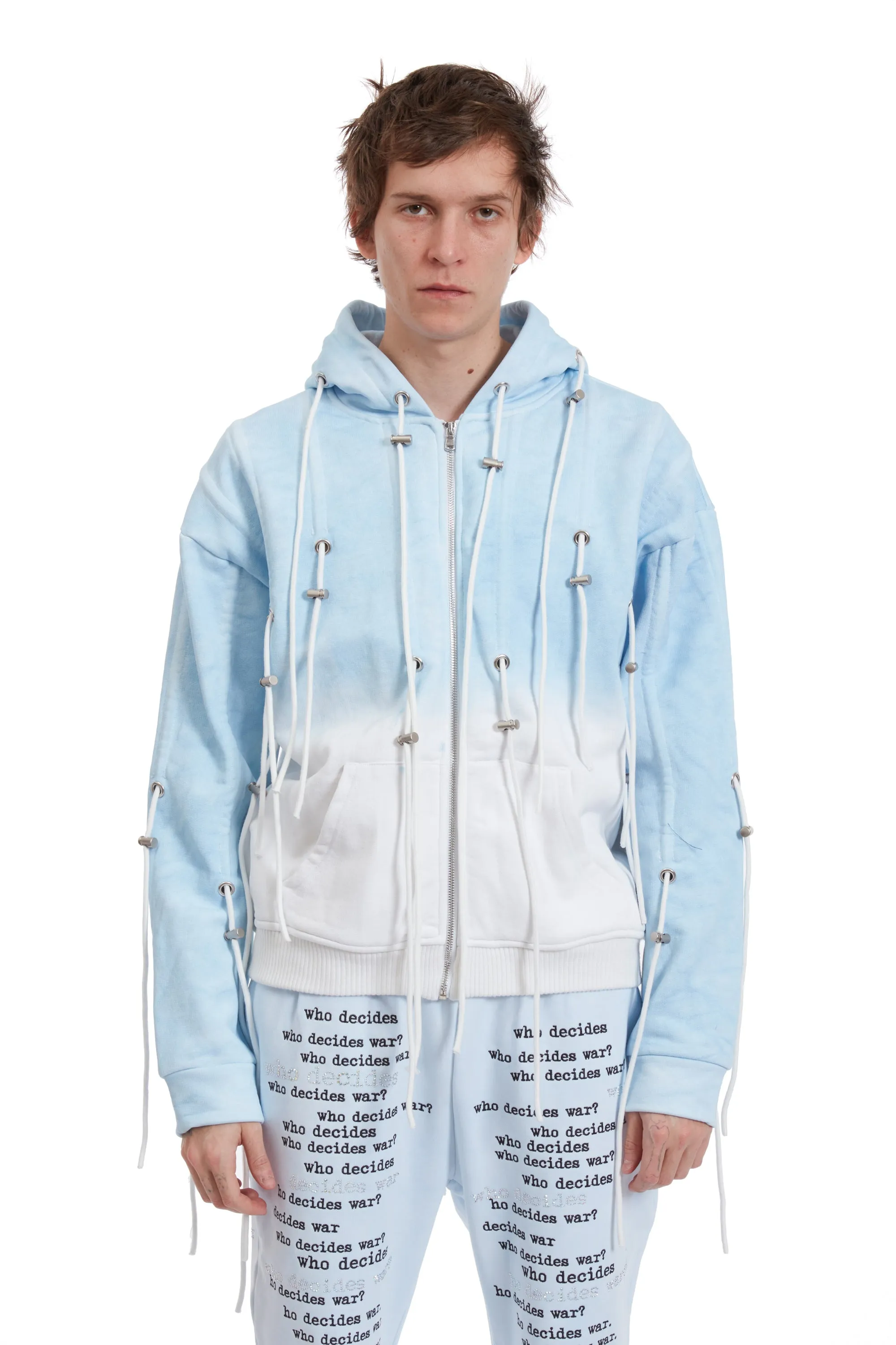 STRING THEORY ZIP UP HOODIE sold by WHO DECIDES WAR product image thumbnail 3