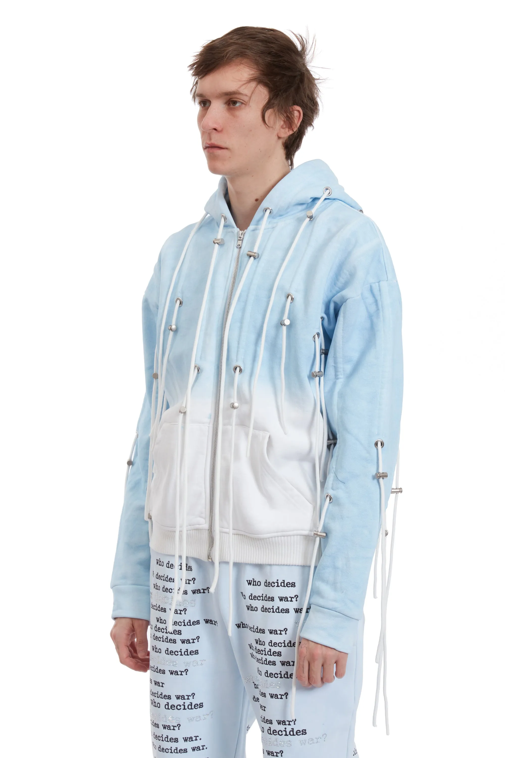 STRING THEORY ZIP UP HOODIE sold by WHO DECIDES WAR product image thumbnail 4