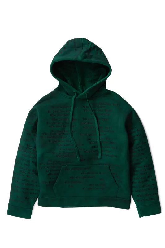 FULL-PRINT HOODED SWEATSHIRT made by WHO DECIDES WAR
