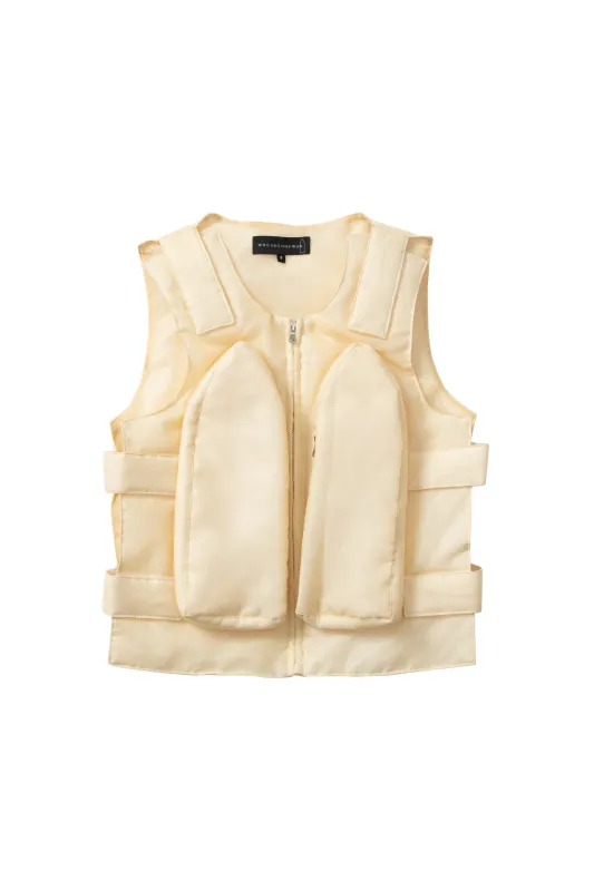 ORGANZA BULLET POINT VEST made by WHO DECIDES WAR