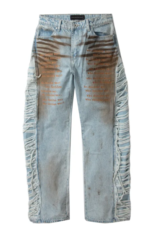 MECHANIC ULTRA FLARE DENIM made by WHO DECIDES WAR