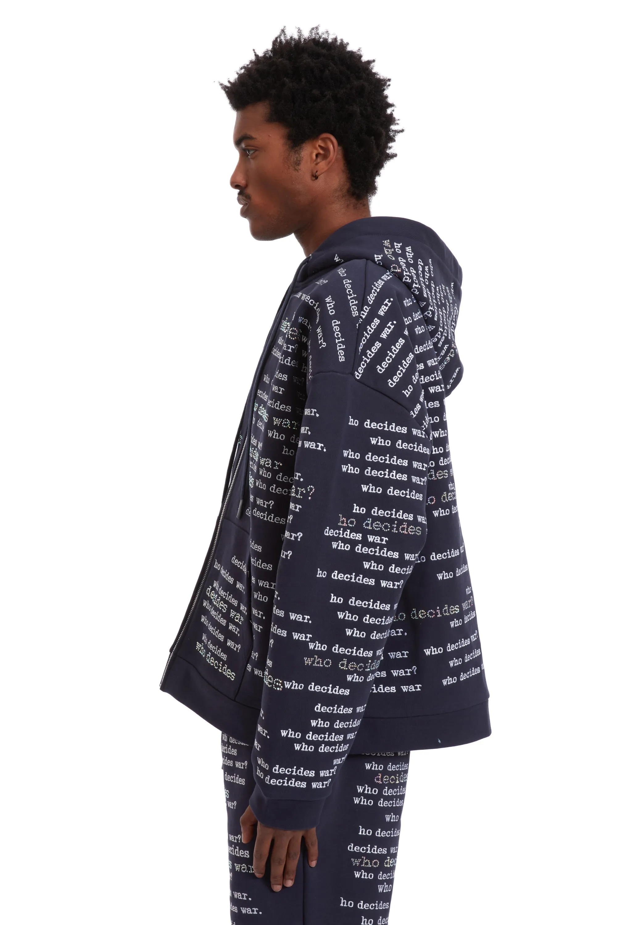 WDW SCRIPTURE ZIPPER HOODIE sold by WHO DECIDES WAR product image thumbnail 5