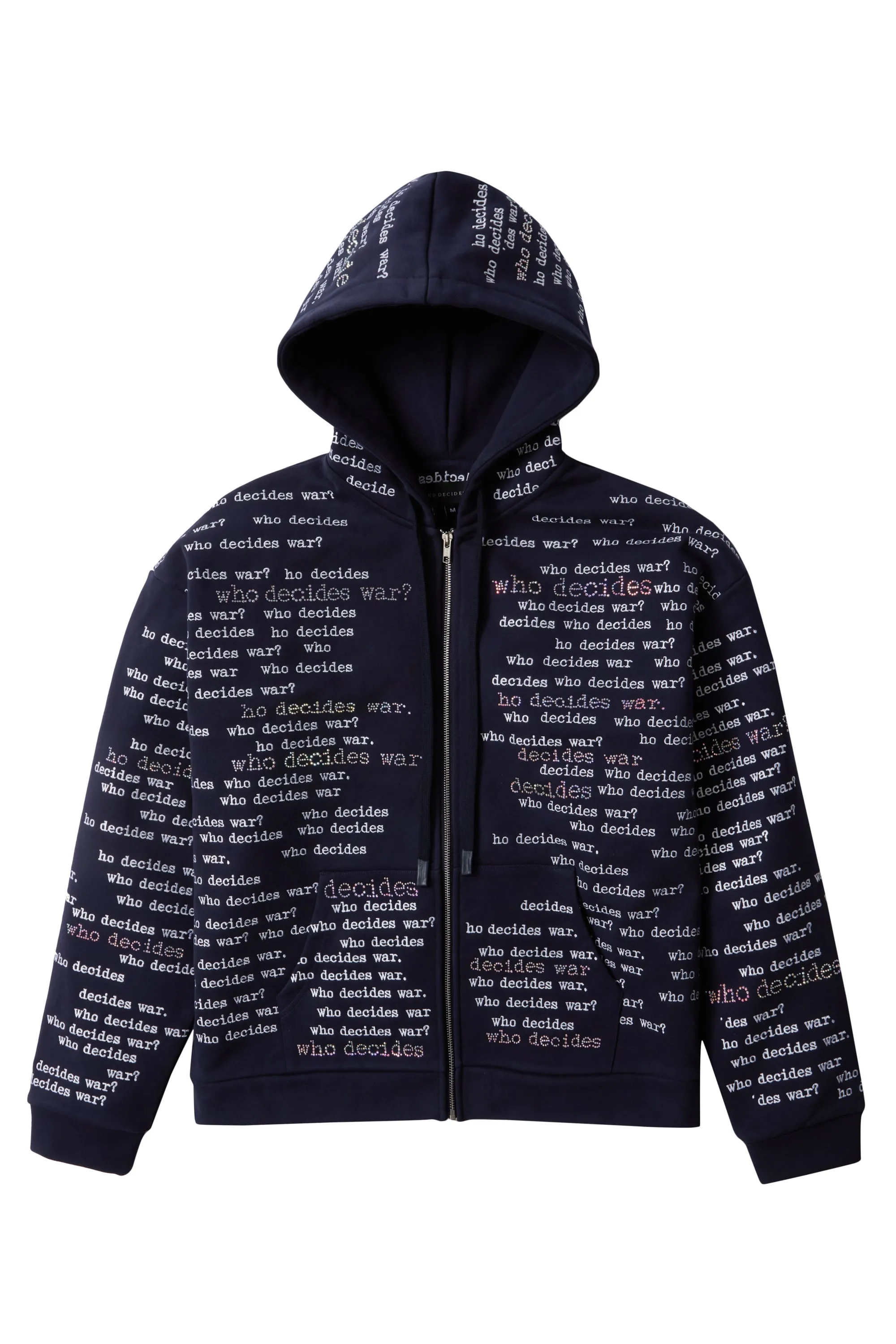 WDW SCRIPTURE ZIPPER HOODIE sold by WHO DECIDES WAR