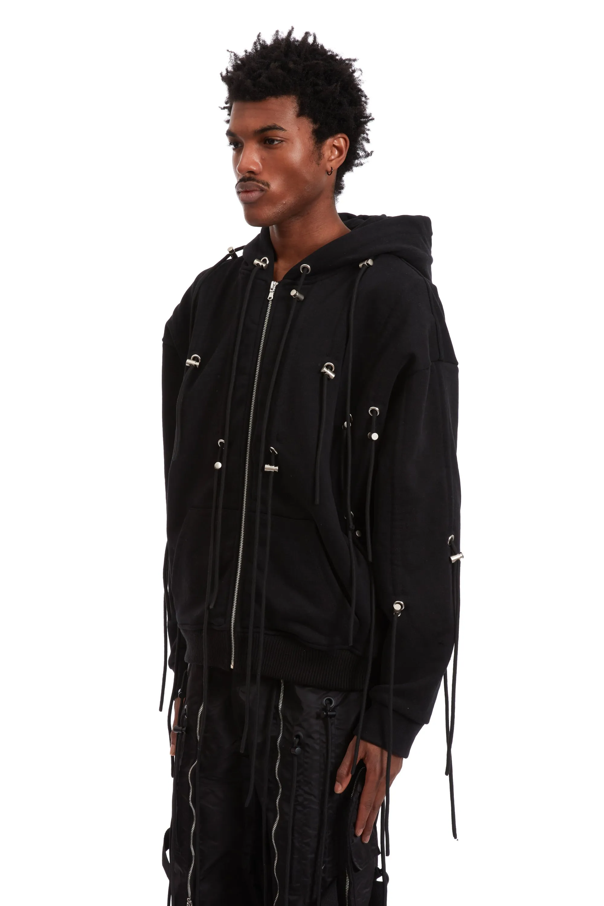 STRING THEORY ZIP UP HOODIE sold by WHO DECIDES WAR product image thumbnail 4