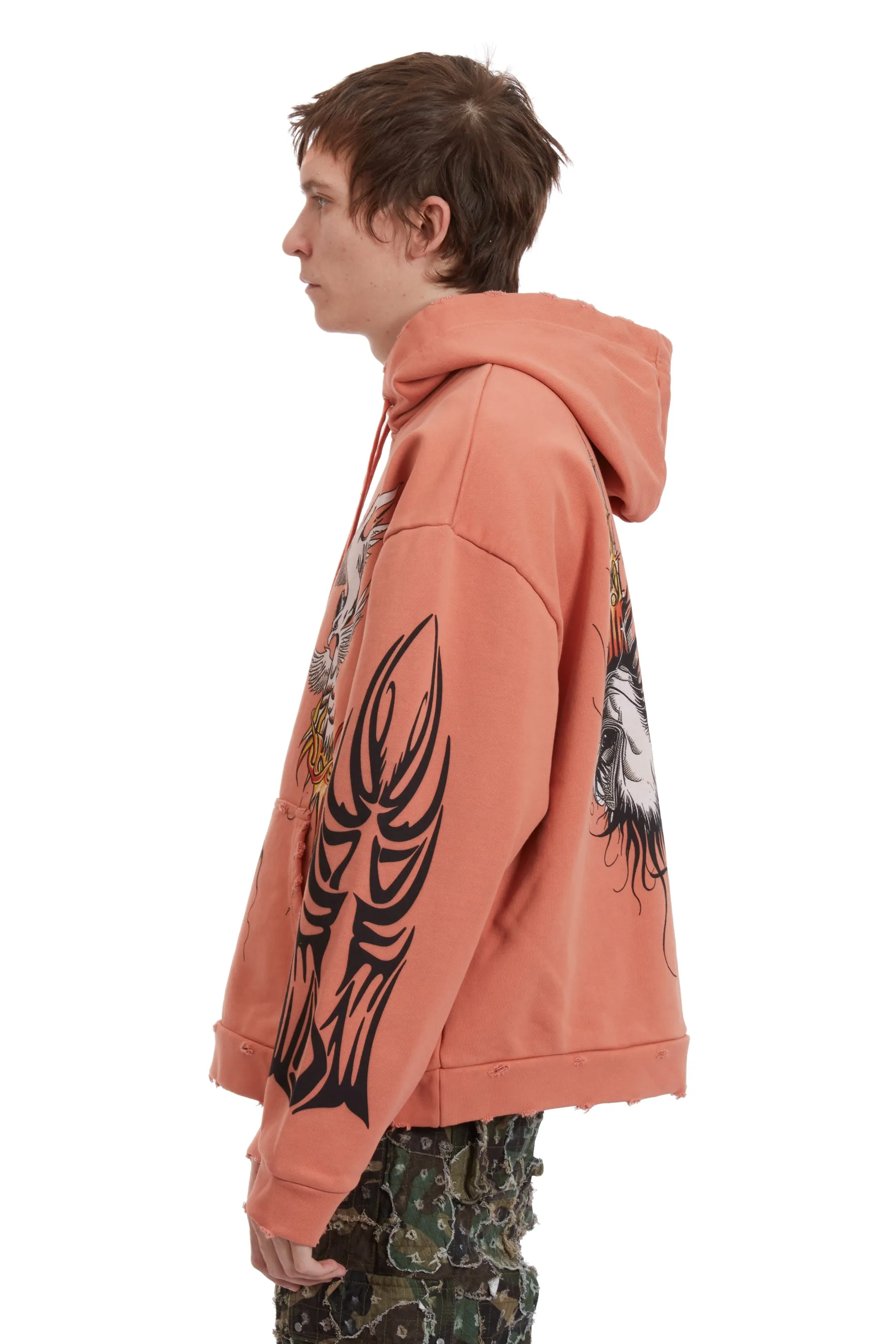 NEFARIOUS WINGED HOODED PULLOVER sold by WHO DECIDES WAR product image thumbnail 5
