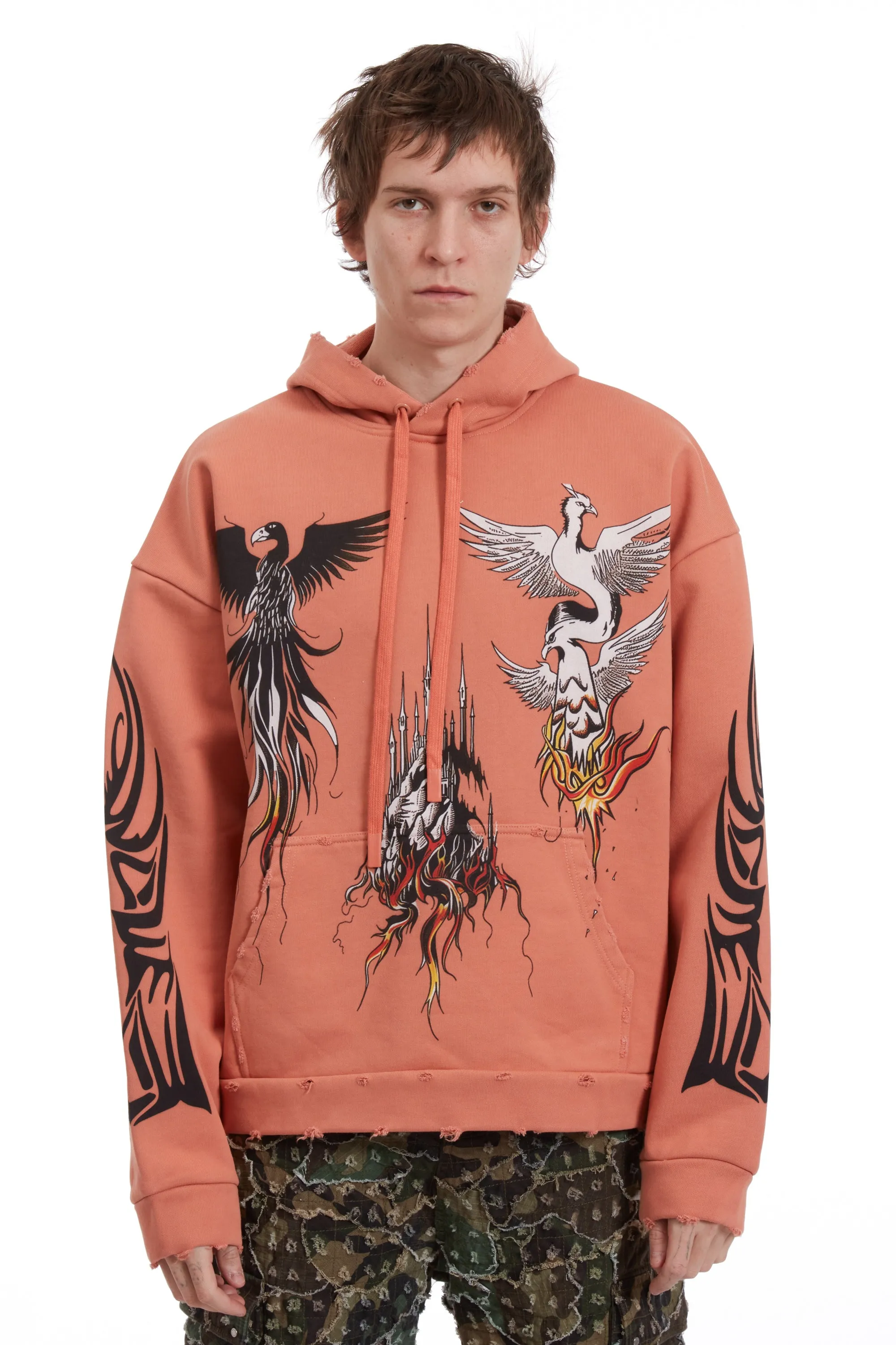 NEFARIOUS WINGED HOODED PULLOVER sold by WHO DECIDES WAR product image thumbnail 3