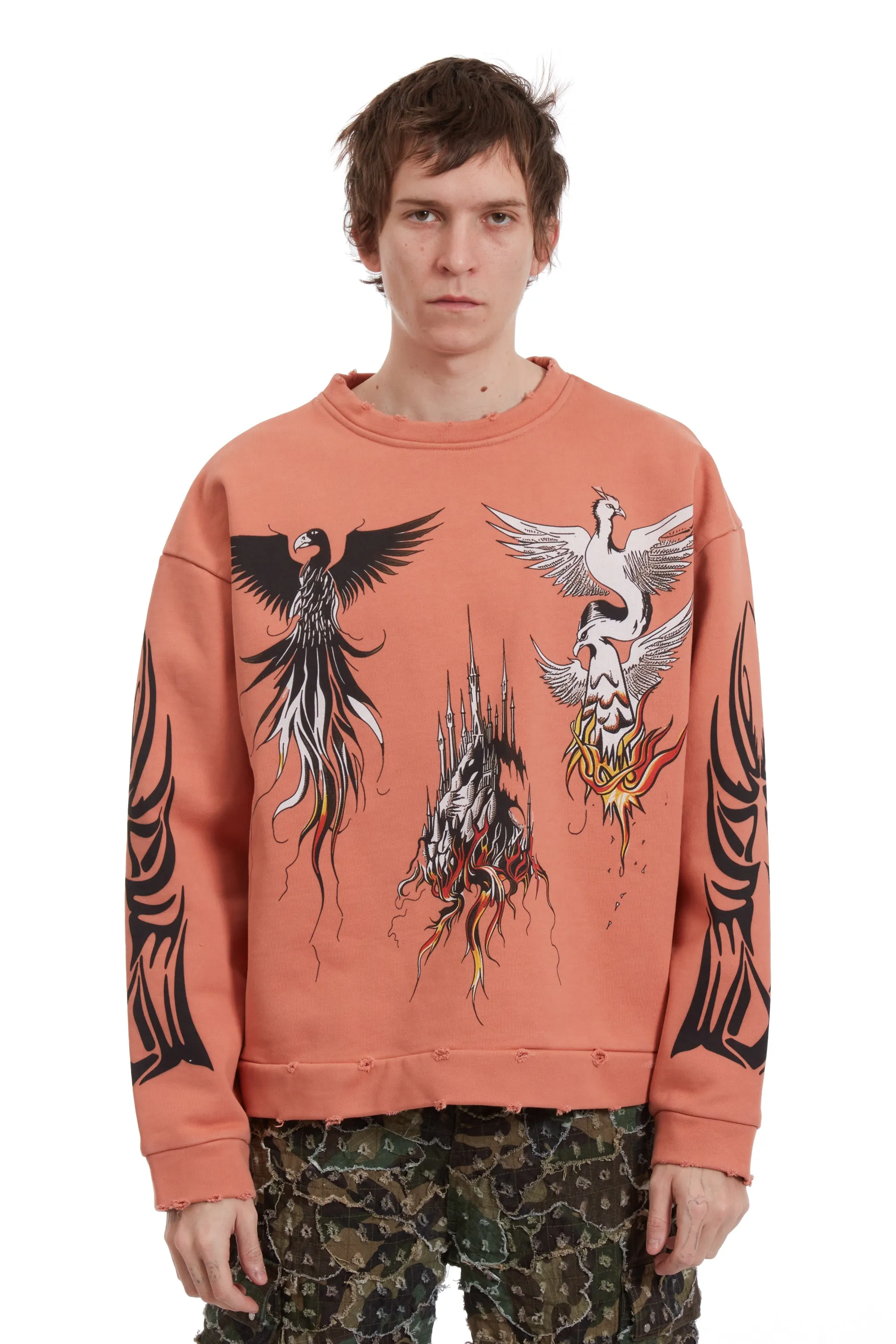 NEFARIOUS WINGED CREWNECK SWEATER sold by WHO DECIDES WAR product image thumbnail 3
