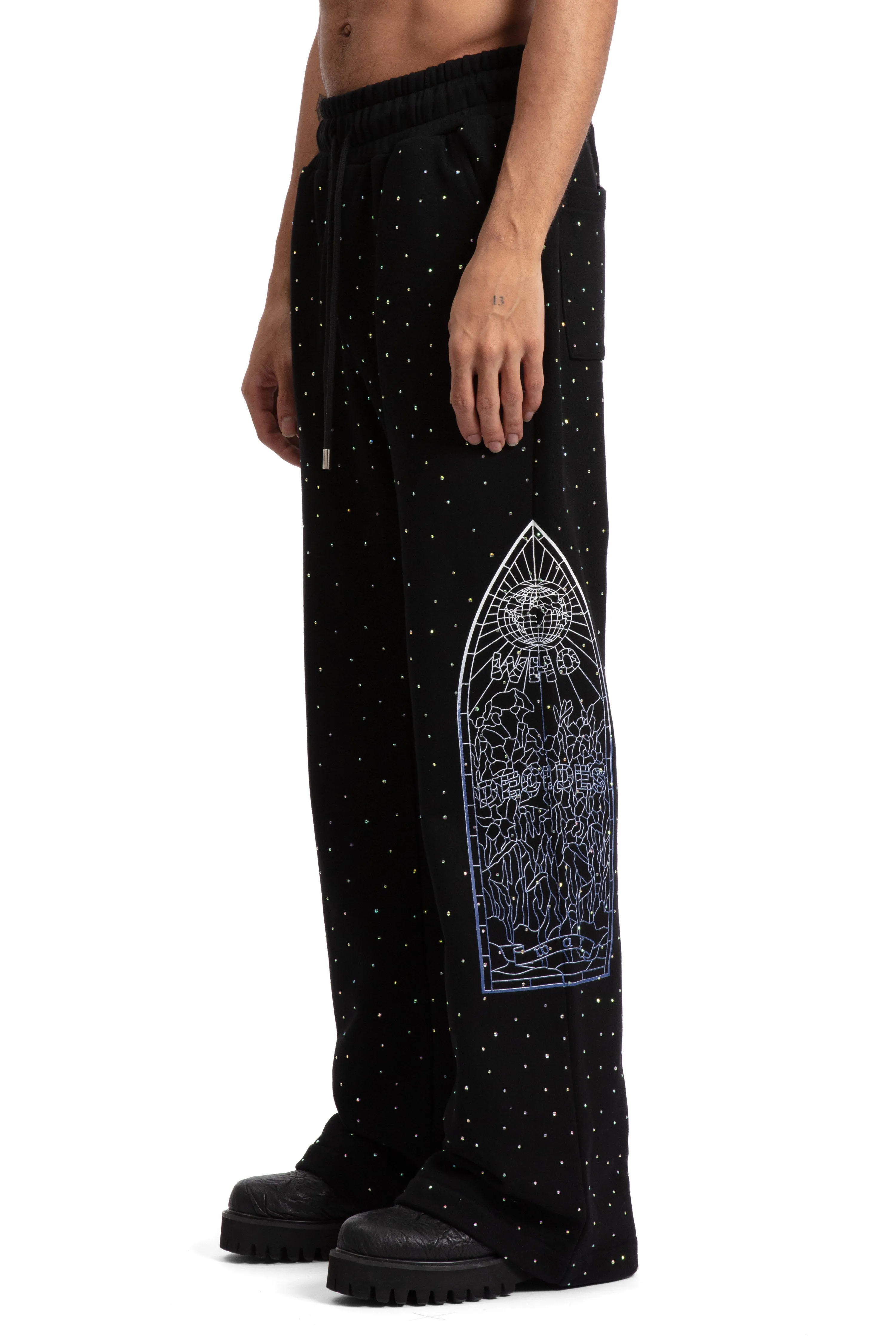 RHINESTONE SWEATPANT sold by WHO DECIDES WAR product image thumbnail 4