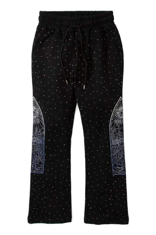 RHINESTONE SWEATPANT made by WHO DECIDES WAR