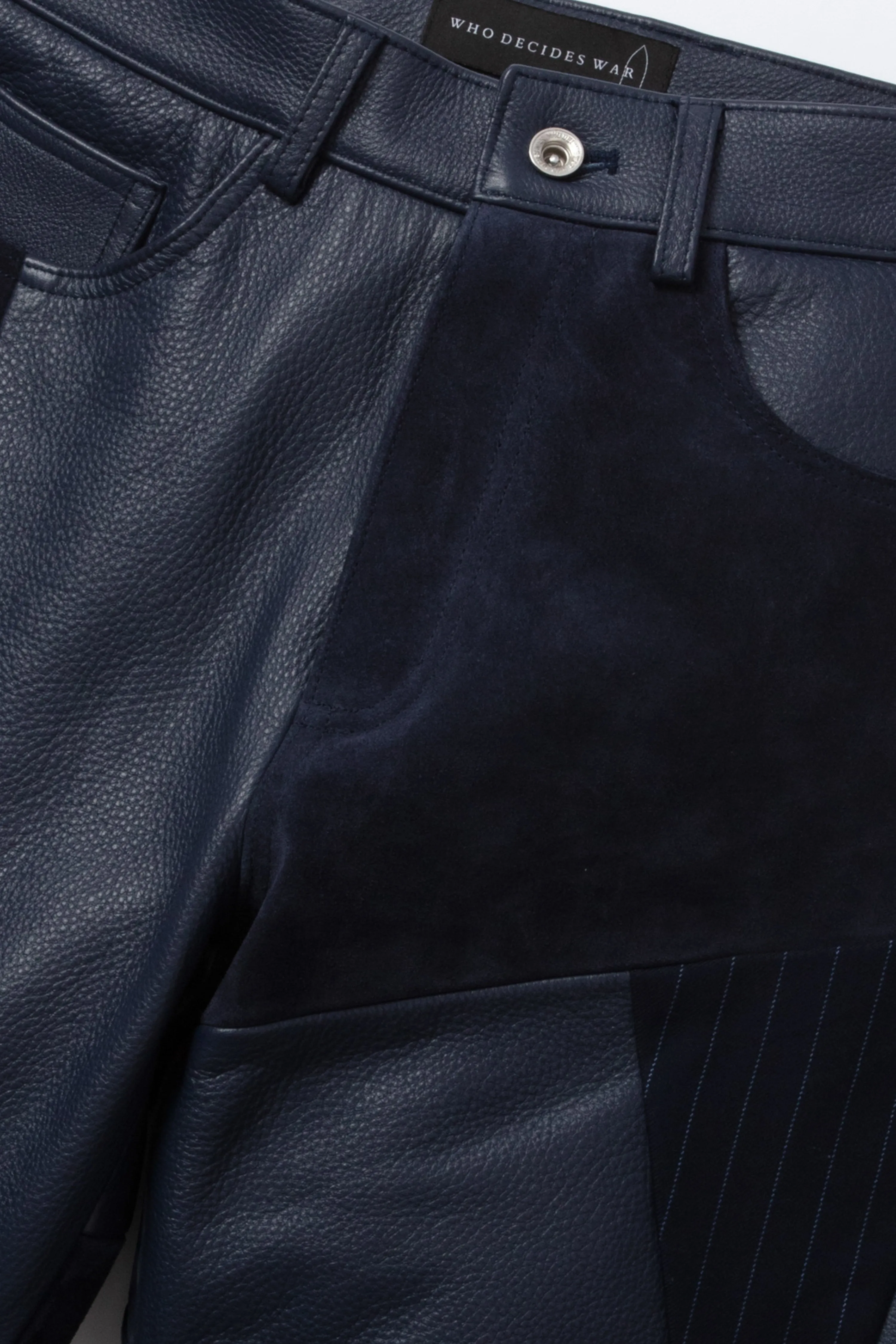 FRAGMENTED LEATHER TROUSER sold by WHO DECIDES WAR product image thumbnail 2