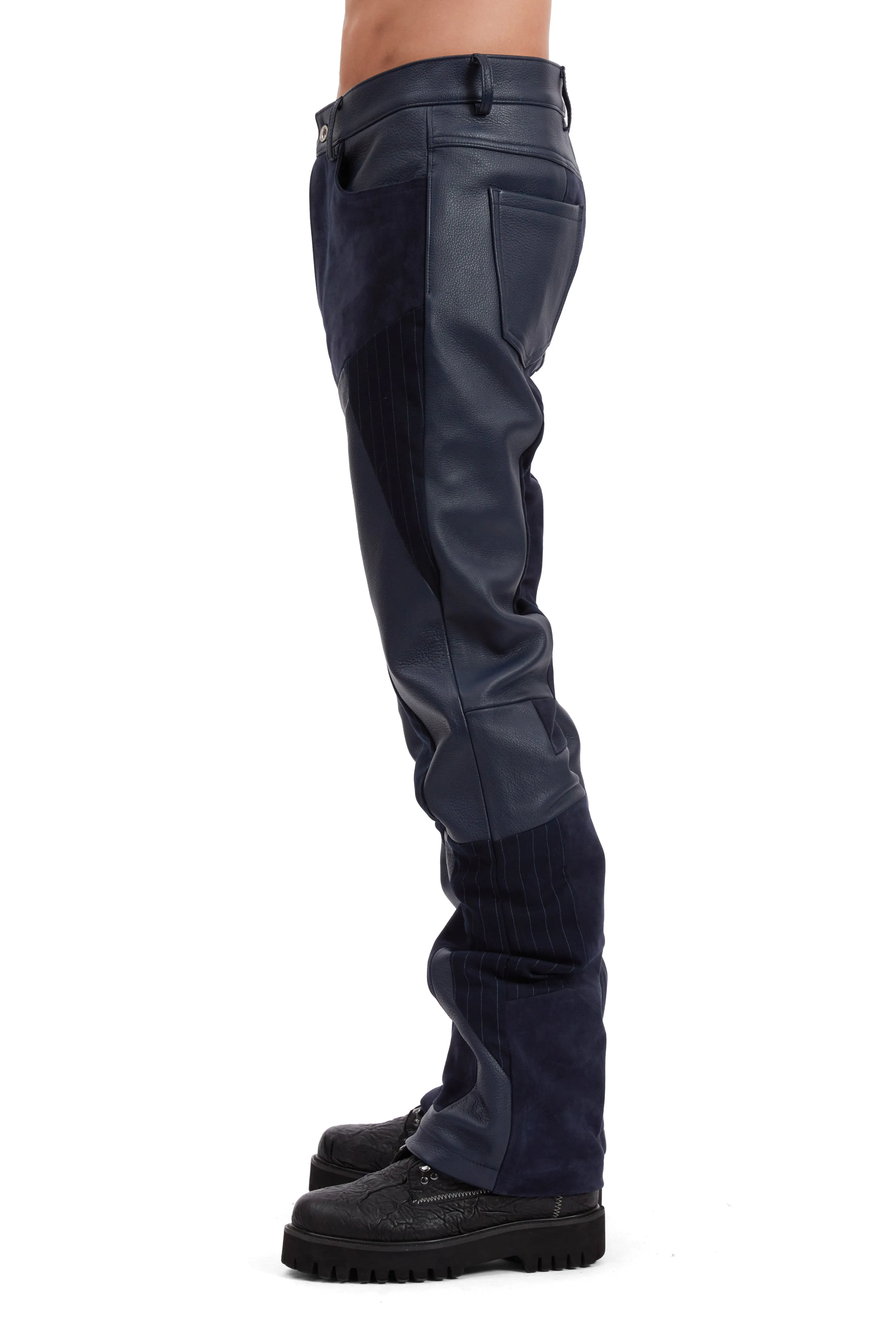 FRAGMENTED LEATHER TROUSER sold by WHO DECIDES WAR product image thumbnail 5