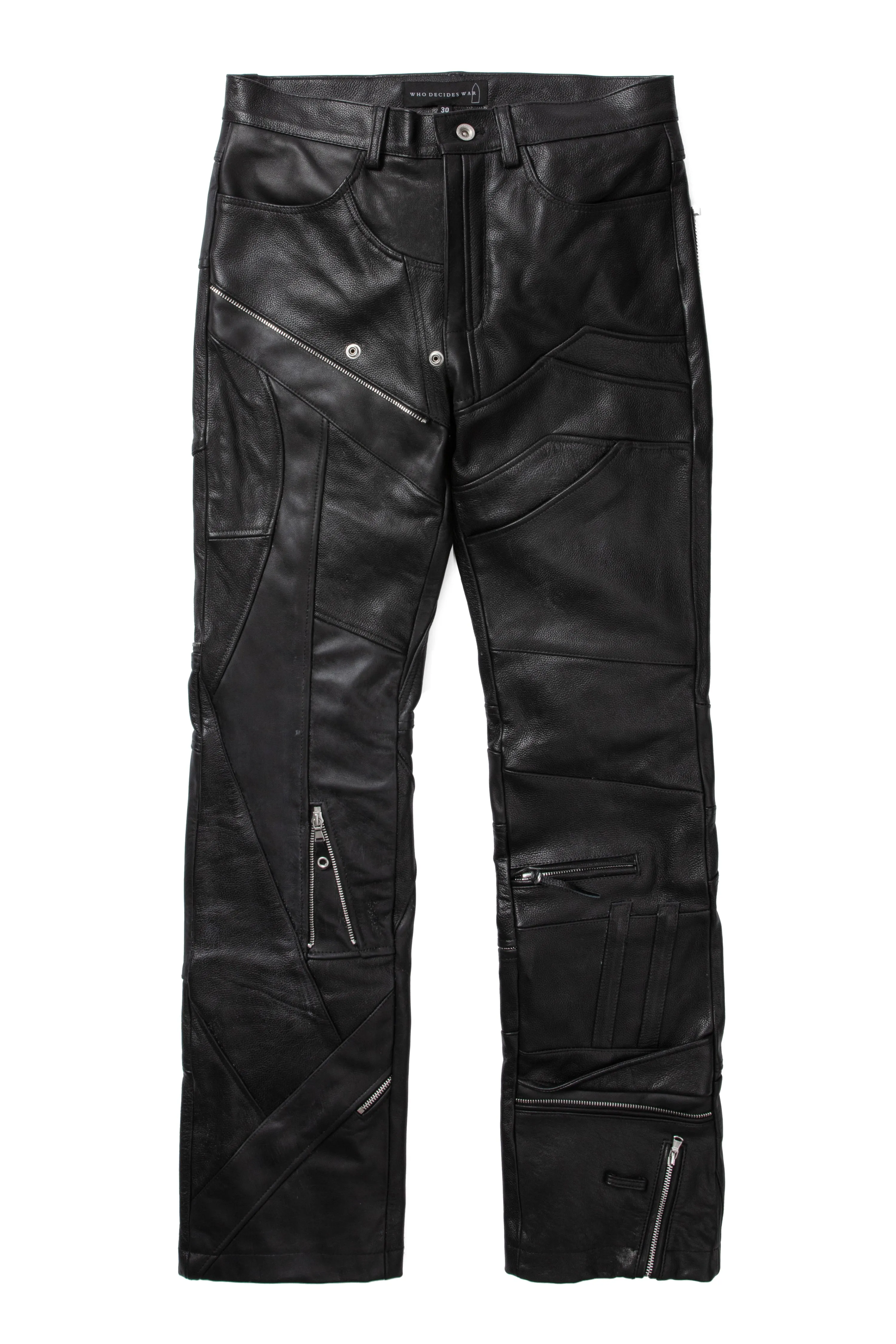 FRAGMENTED LEATHER TROUSER sold by WHO DECIDES WAR