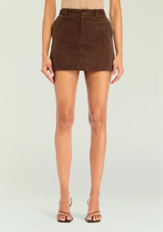 Azalea Corduroy Mini Skirt made by Seroya