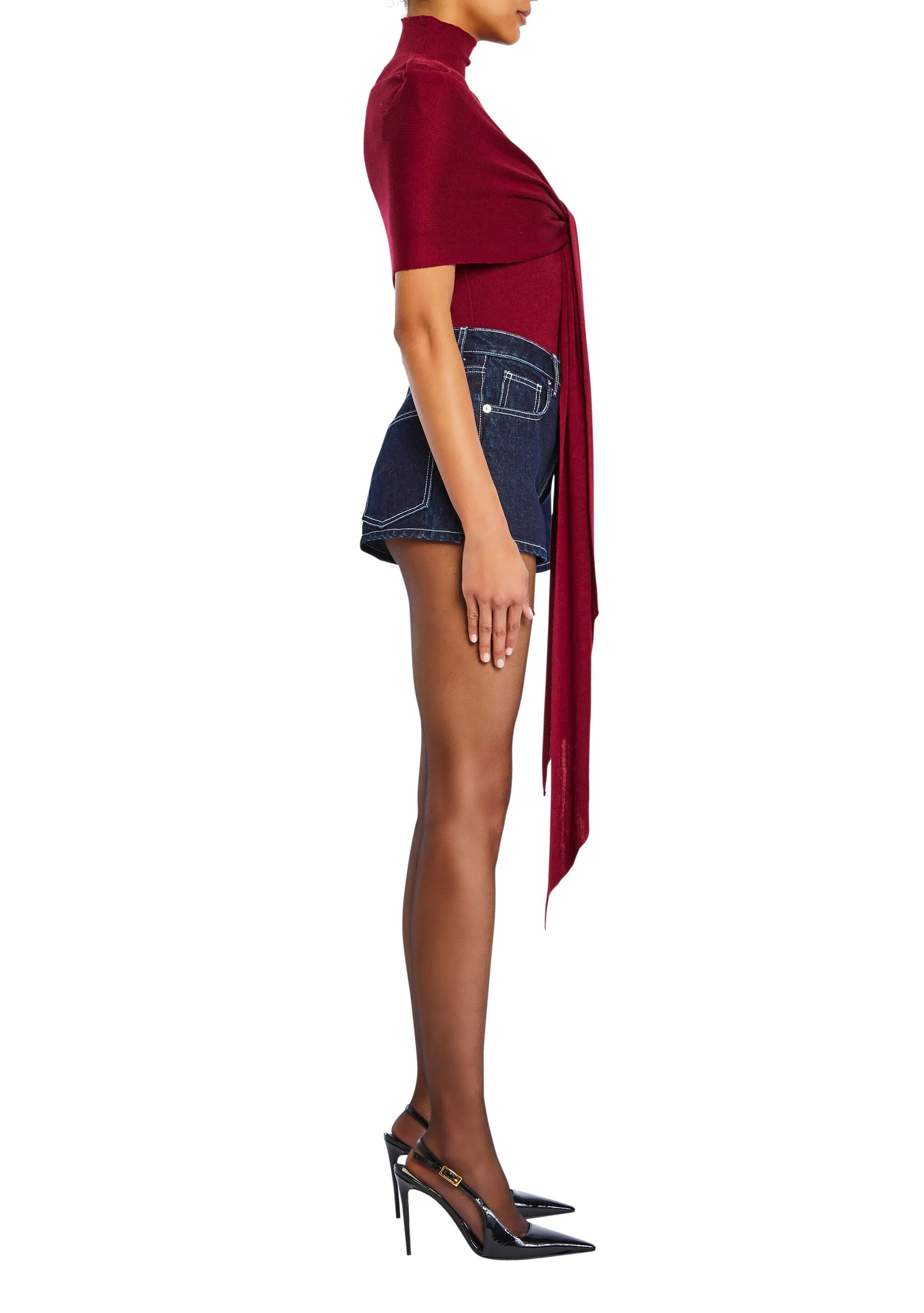 Noemi Knit Tie Top sold by Seroya product image thumbnail 3