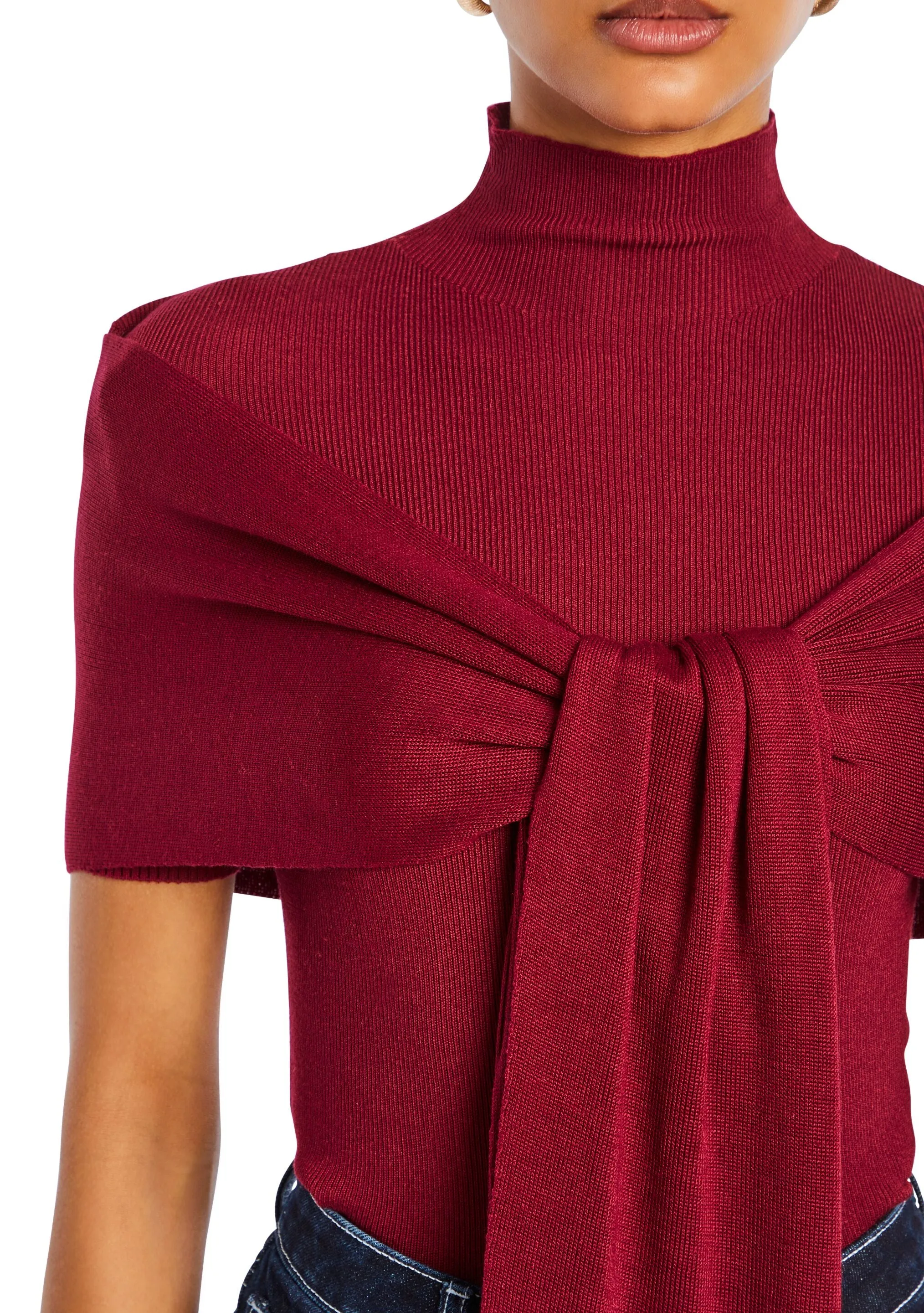Noemi Knit Tie Top sold by Seroya product image thumbnail 2