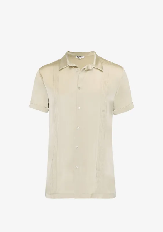 Whit Silk Button Down made by Seroya