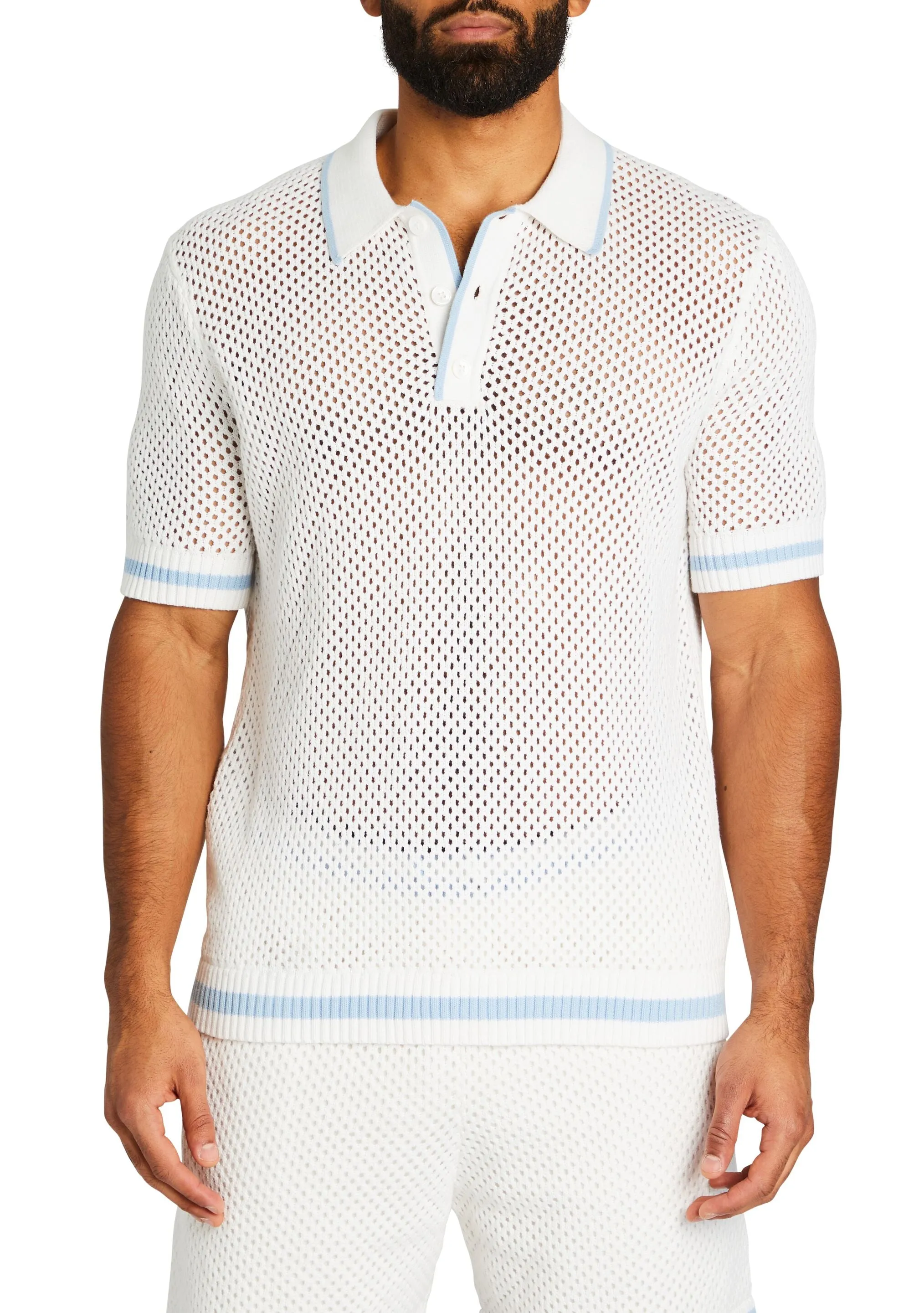 Zane Crochet Polo sold by Seroya