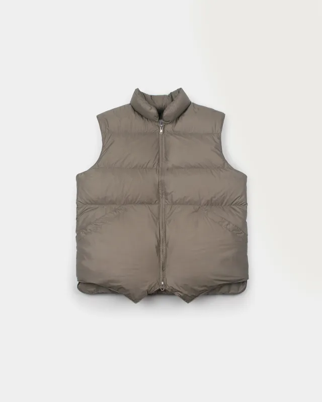 North by Northwest Vest - Streakfree Nylon - Wood made by Crescent Down Works
