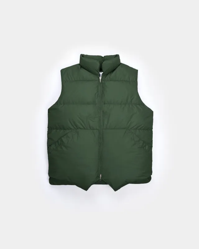 North by Northwest Vest - Streakfree Nylon - Hunter (Final Sale) made by Crescent Down Works