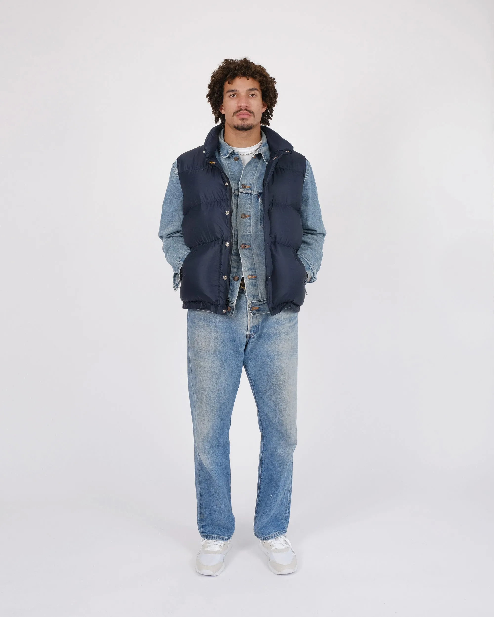 Down Italian Vest - Streakfree Nylon - Navy sold by Crescent Down Works product image thumbnail 4