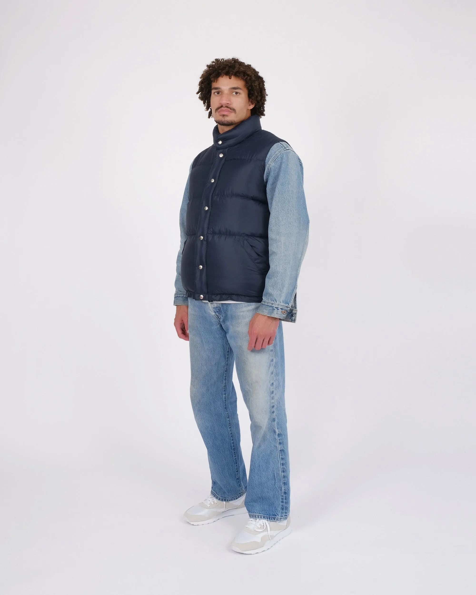 Down Italian Vest - Streakfree Nylon - Navy sold by Crescent Down Works product image thumbnail 2