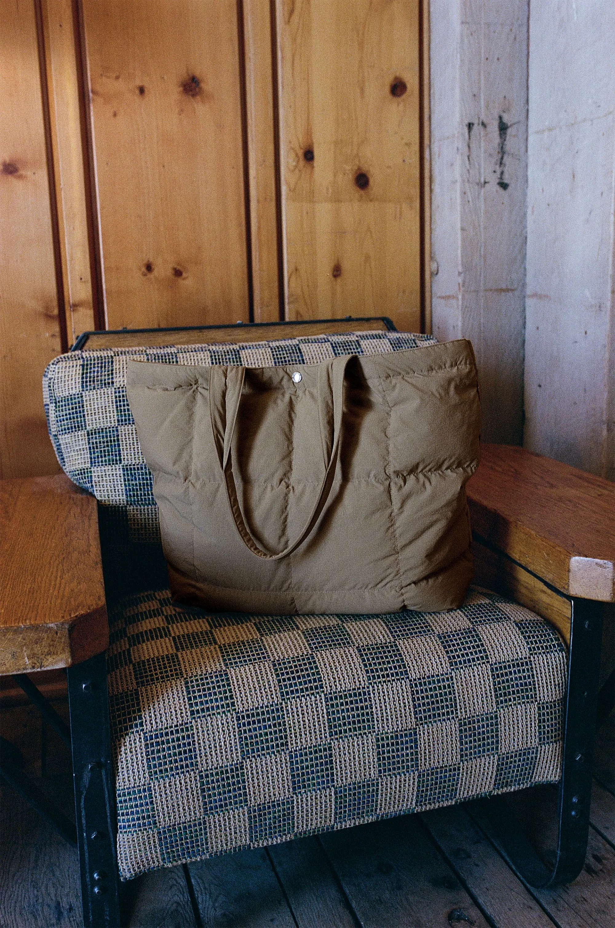 Down Tote - Recycled Ripstop - Brown sold by Crescent Down Works product image thumbnail 3