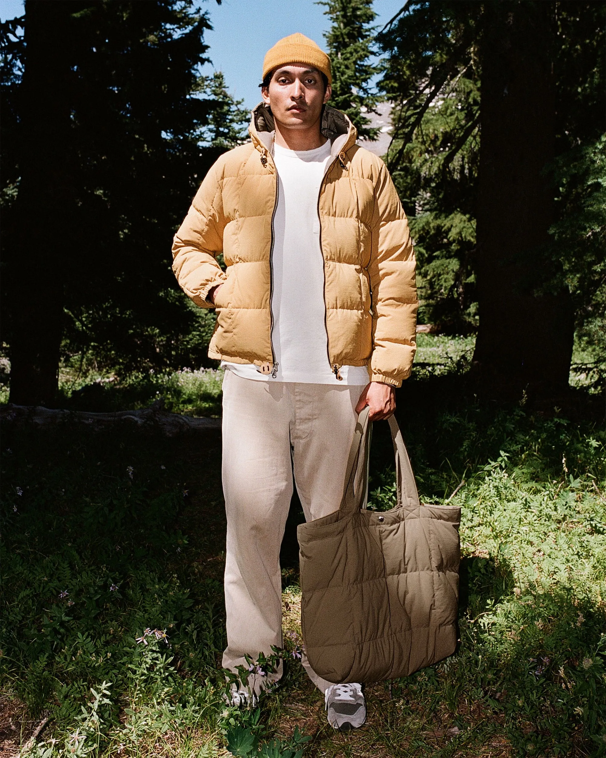 Down Tote - Recycled Ripstop - Brown sold by Crescent Down Works product image thumbnail 4
