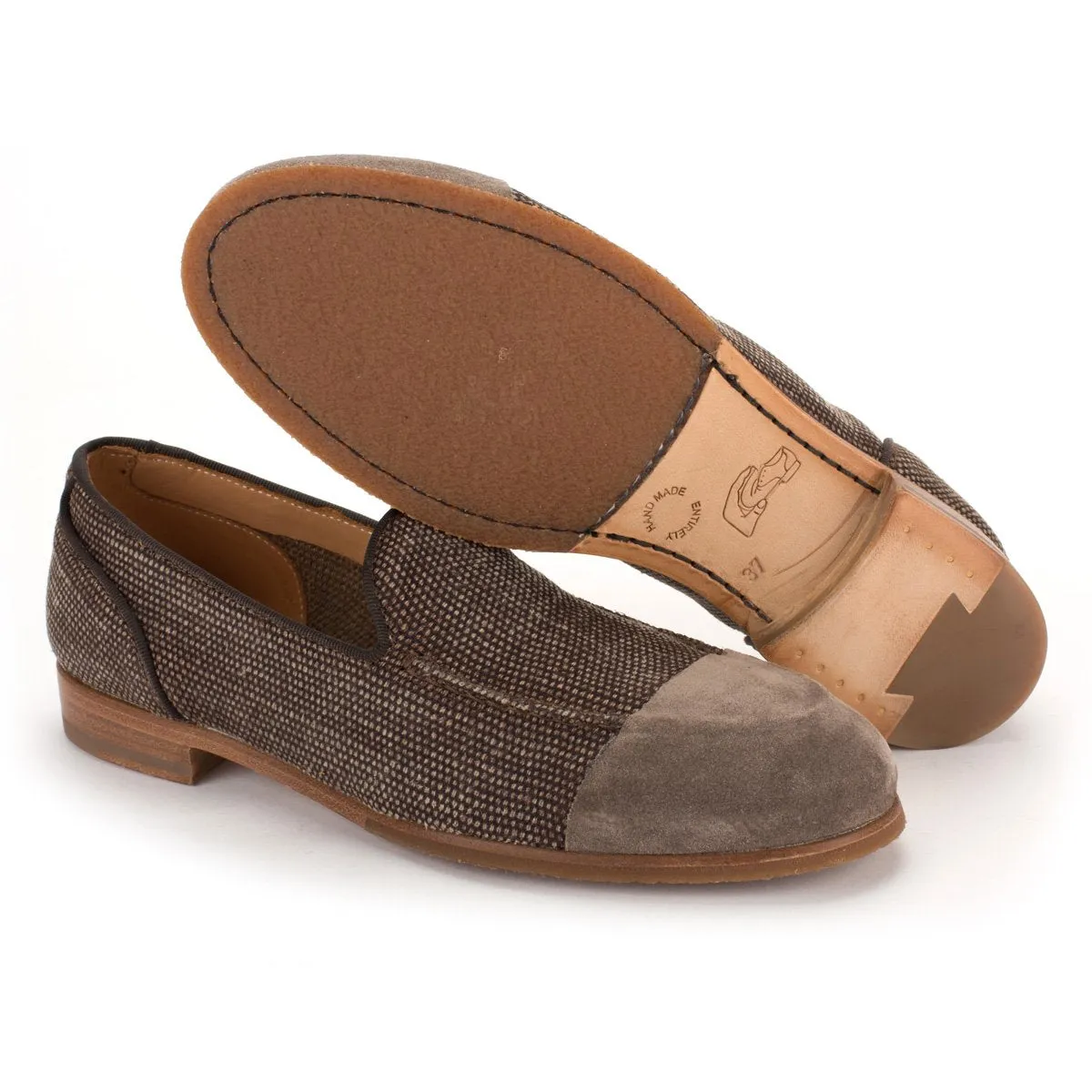 ZOE 56029<br>Melange linen loafers sold by ALBERTO FASCIANI product image thumbnail 4