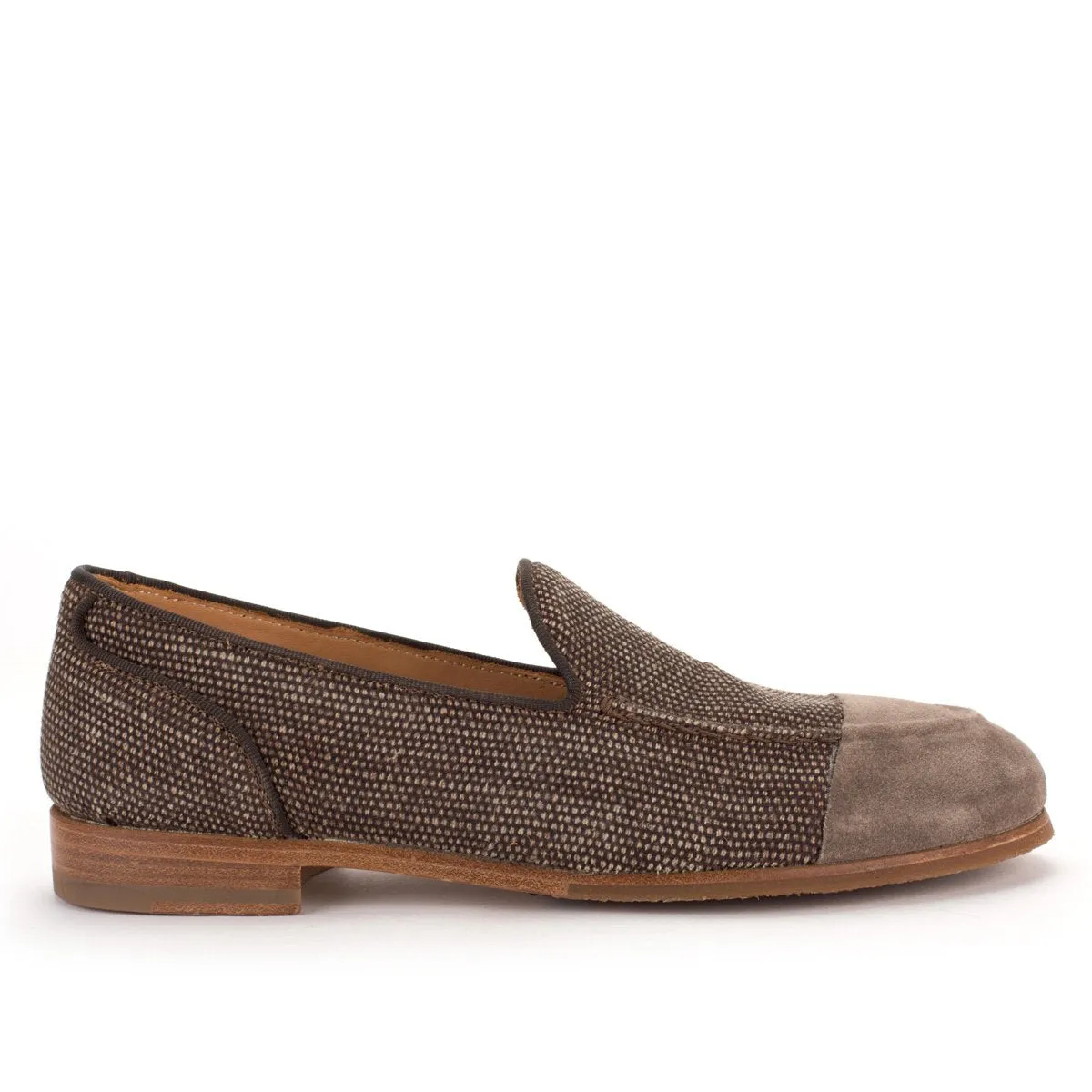 ZOE 56029<br>Melange linen loafers sold by ALBERTO FASCIANI