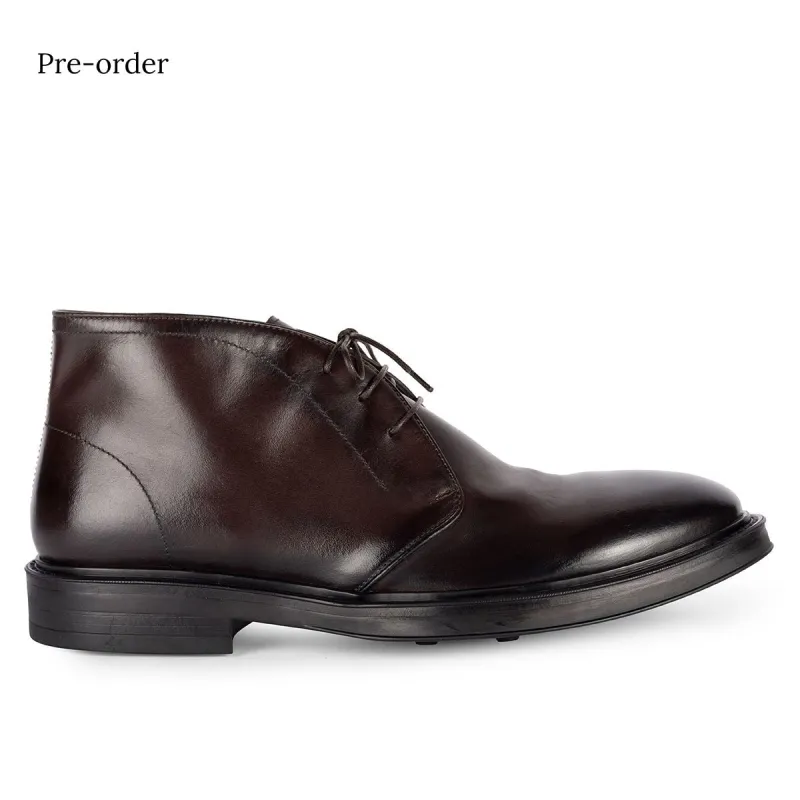 IVAN 91019<br>Mogano Desert Boots made by ALBERTO FASCIANI