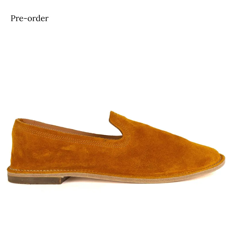 LILY 98003 <br> Saffron slip-on loafer made by ALBERTO FASCIANI