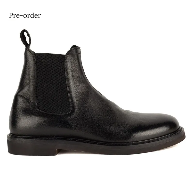 KRIS 96012<br> Black Chelsea boots made by ALBERTO FASCIANI