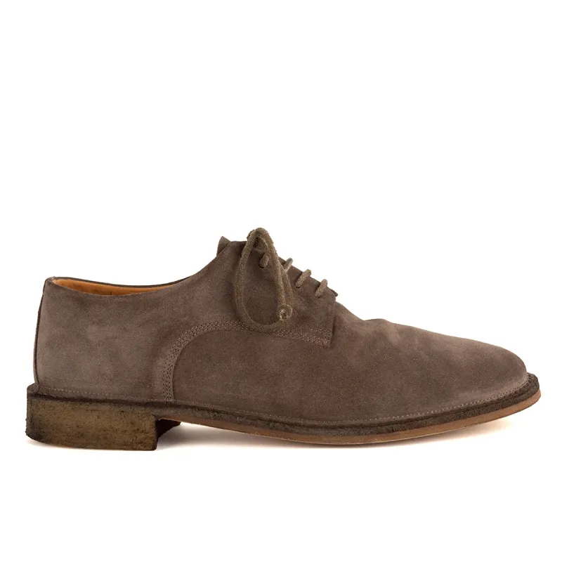 KRIS 96001<br> Quinoa suede derby shoes made by ALBERTO FASCIANI