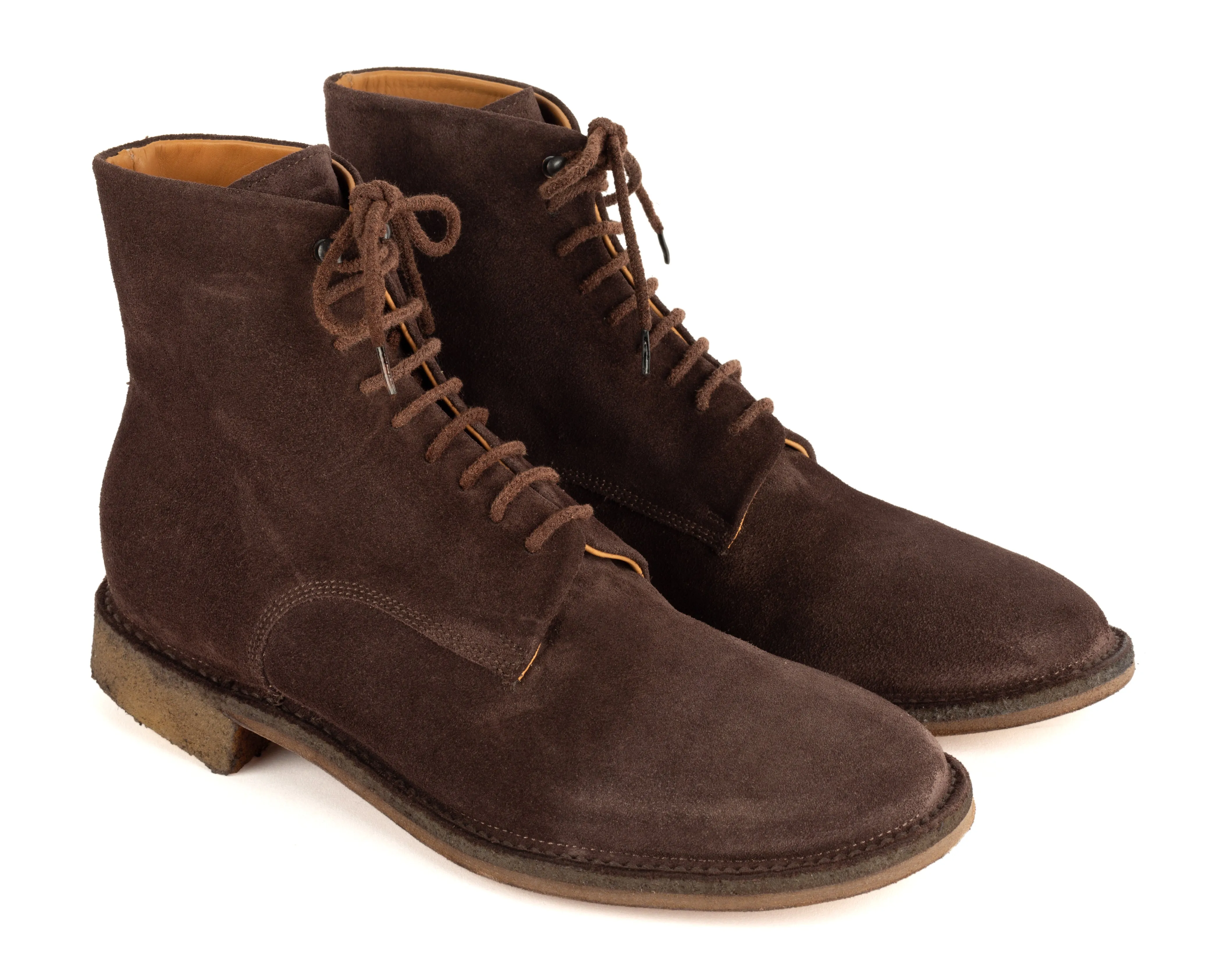 KRIS 96014<br>Brown suede lace-up boots sold by ALBERTO FASCIANI product image thumbnail 4