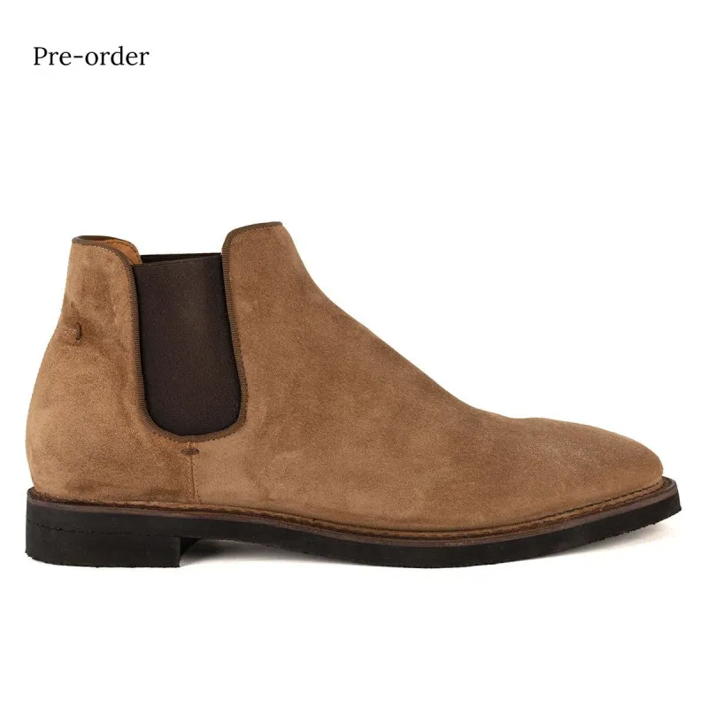 ABEL 55044<br>Brown chelsea boots made by ALBERTO FASCIANI