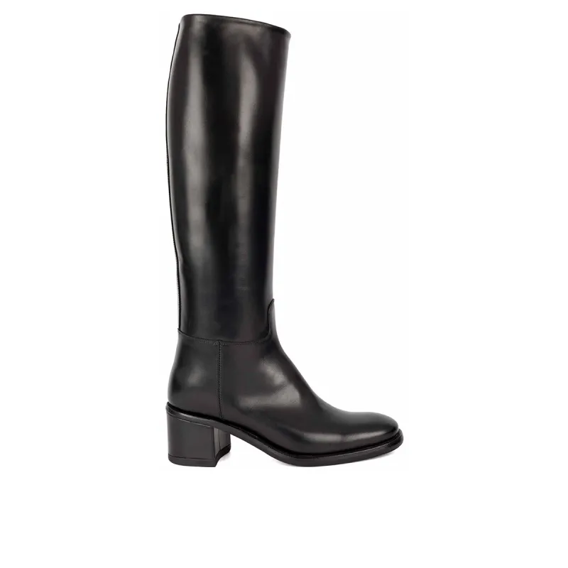 ISABEL 90019<br> Black High Boots made by ALBERTO FASCIANI