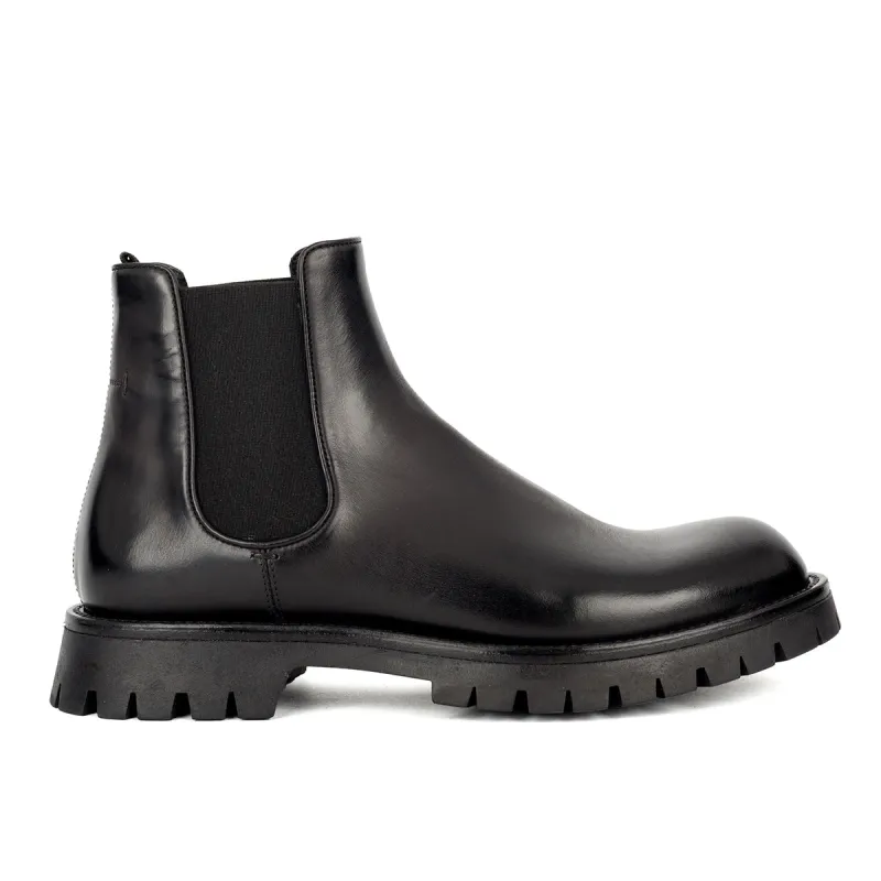IVAN 91008<br> Black Chelsea Boots made by ALBERTO FASCIANI