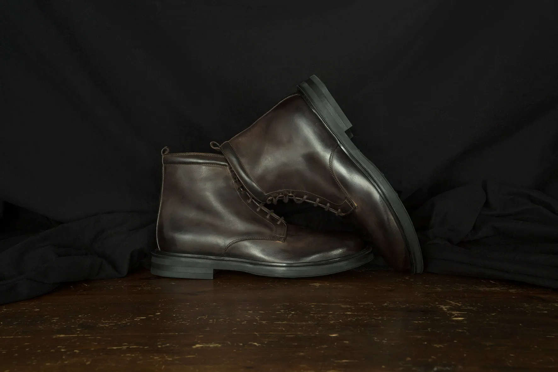 IVAN 91007<br> Brown Lace-up Boots sold by ALBERTO FASCIANI product image thumbnail 2