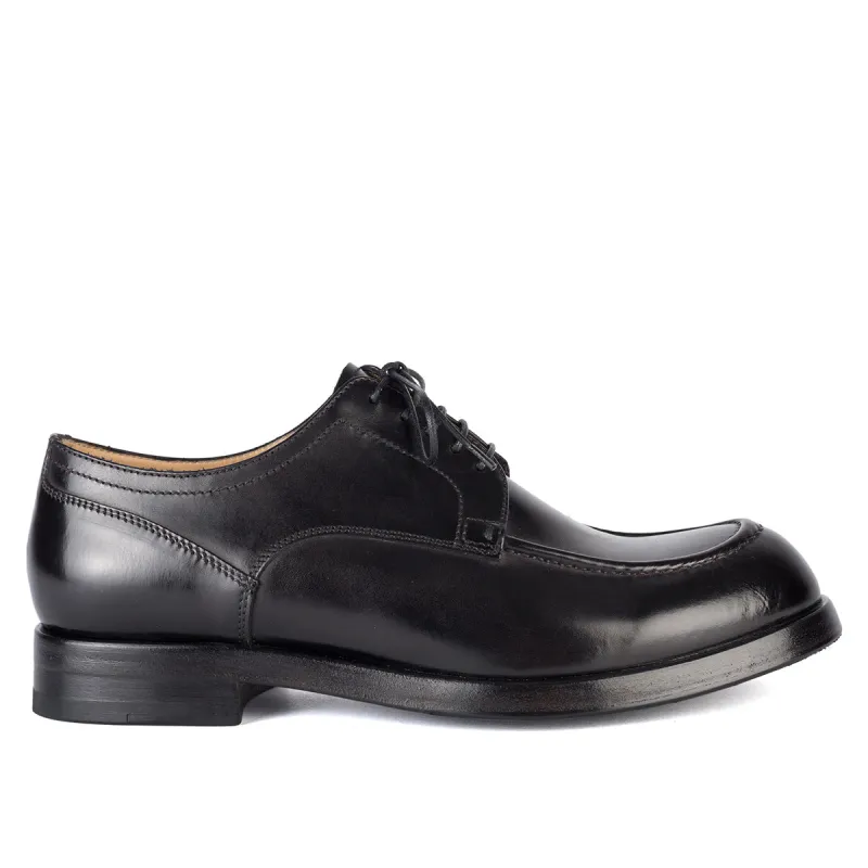 ETHAN 83014<br>Derby shoes black made by ALBERTO FASCIANI