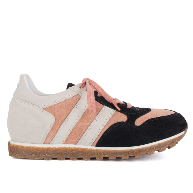 SPORT 6501<br>Limestone & mauve sneakers made by ALBERTO FASCIANI