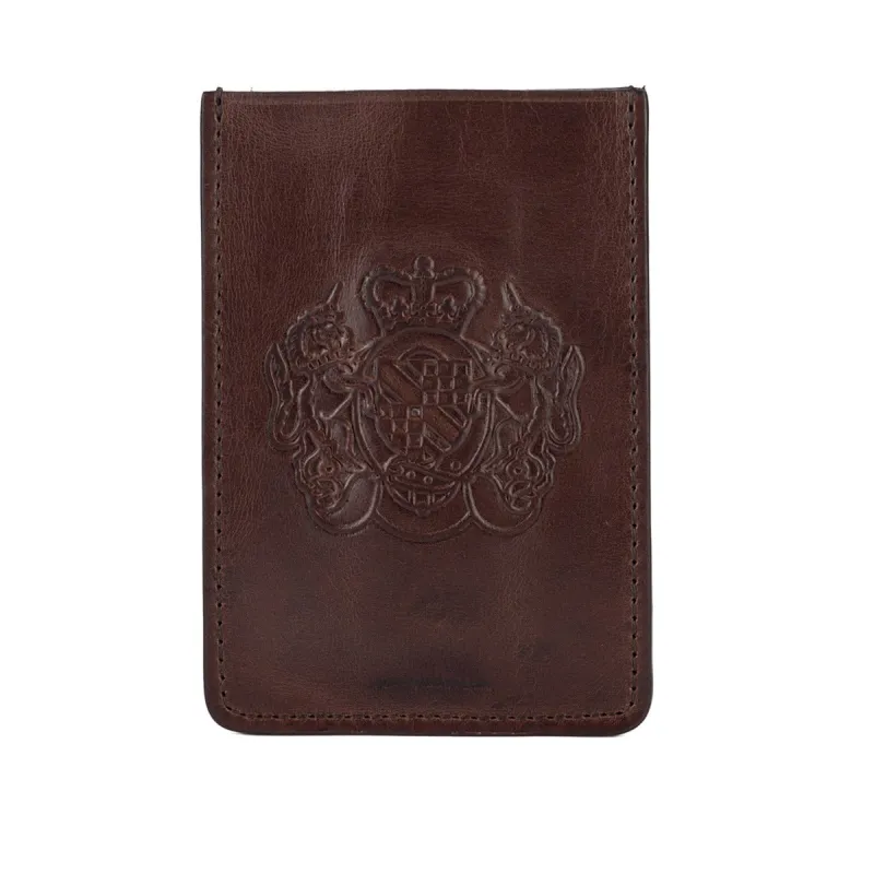 Brown Card Holder with Clip made by ALBERTO FASCIANI