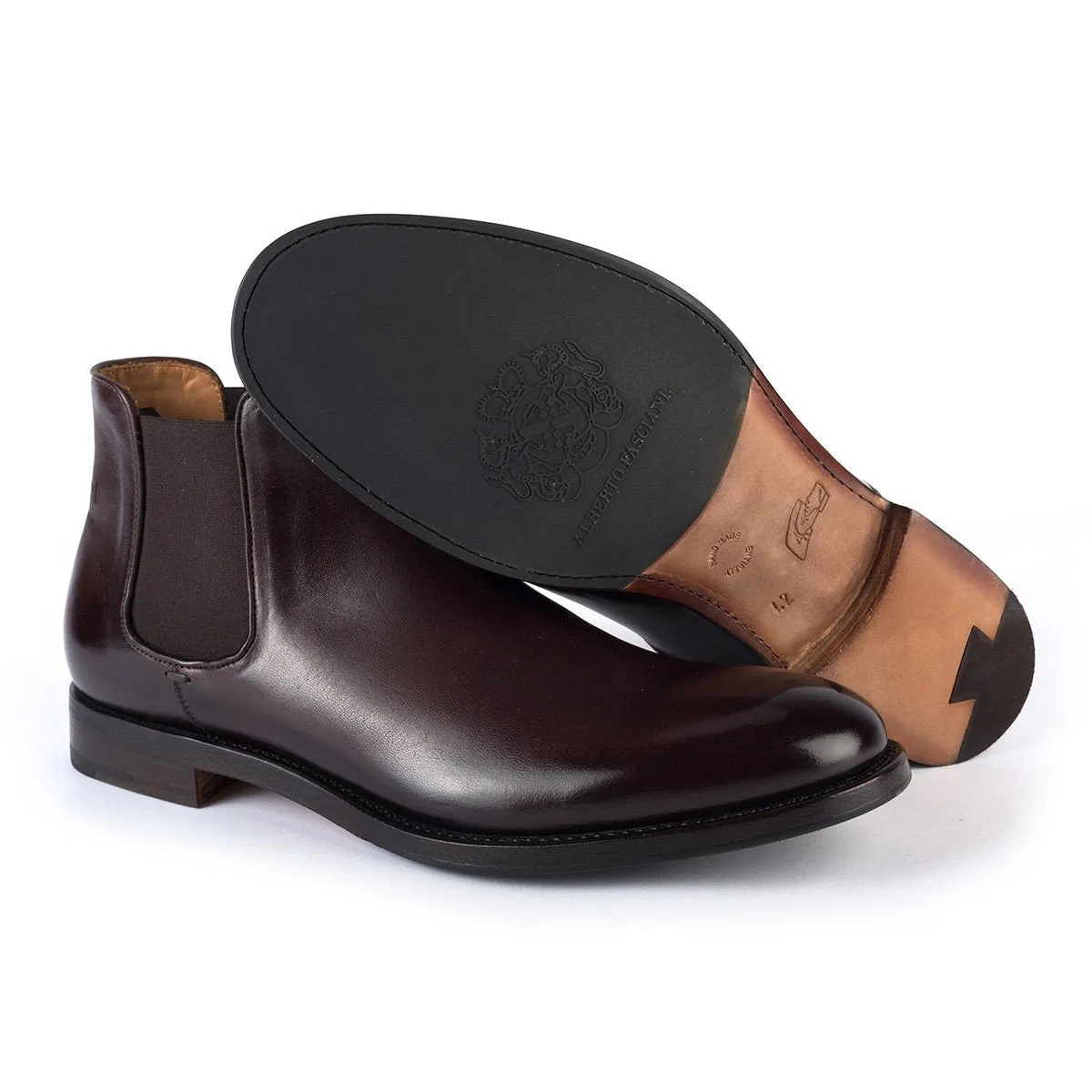 ABEL 59628<br>Brown Horse Leather Chelsea Boots sold by ALBERTO FASCIANI product image thumbnail 4