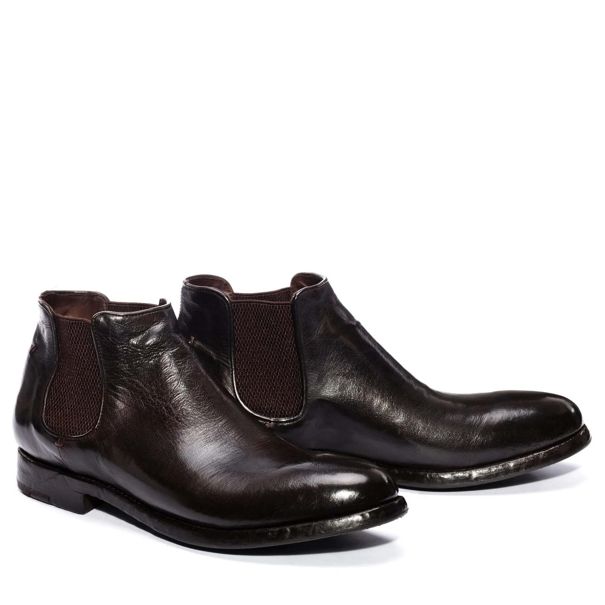 ELIAS 628 <br>Dark brown chelsea boot sold by ALBERTO FASCIANI product image thumbnail 3