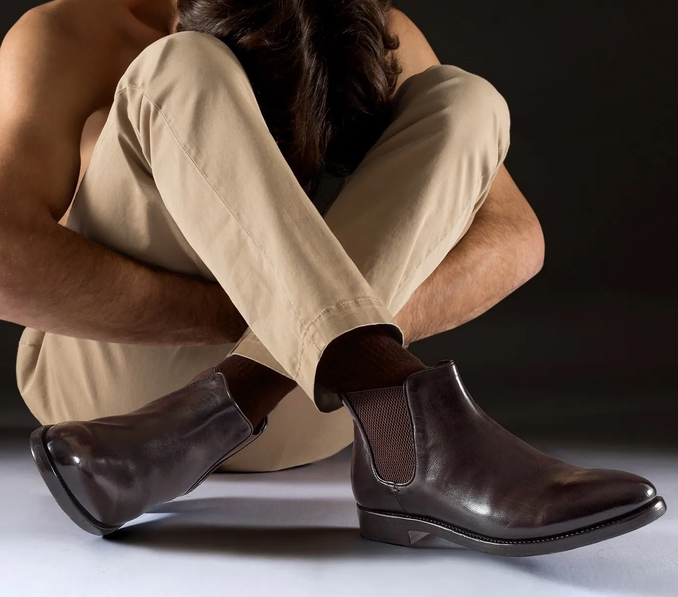 ELIAS 628 <br>Dark brown chelsea boot sold by ALBERTO FASCIANI product image thumbnail 2