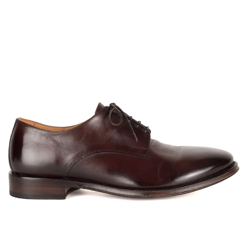ZEN 57024<br>Mahogany derby made by ALBERTO FASCIANI