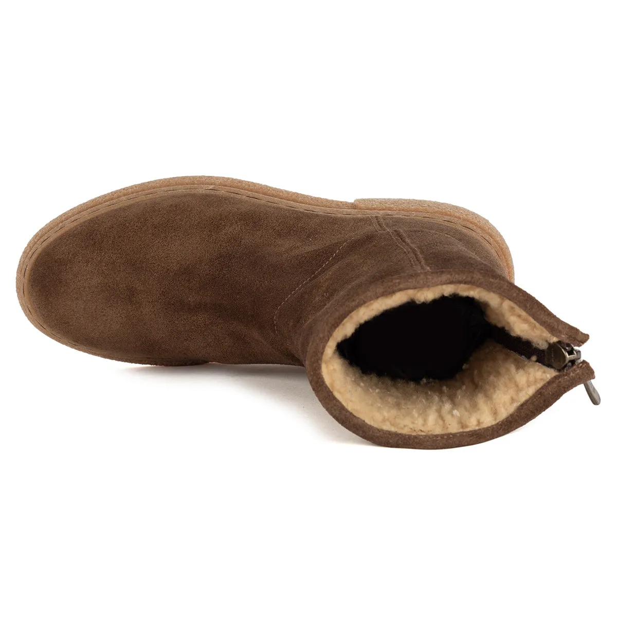 GILL 86032<br> Chocolate suede boots sold by ALBERTO FASCIANI product image thumbnail 5