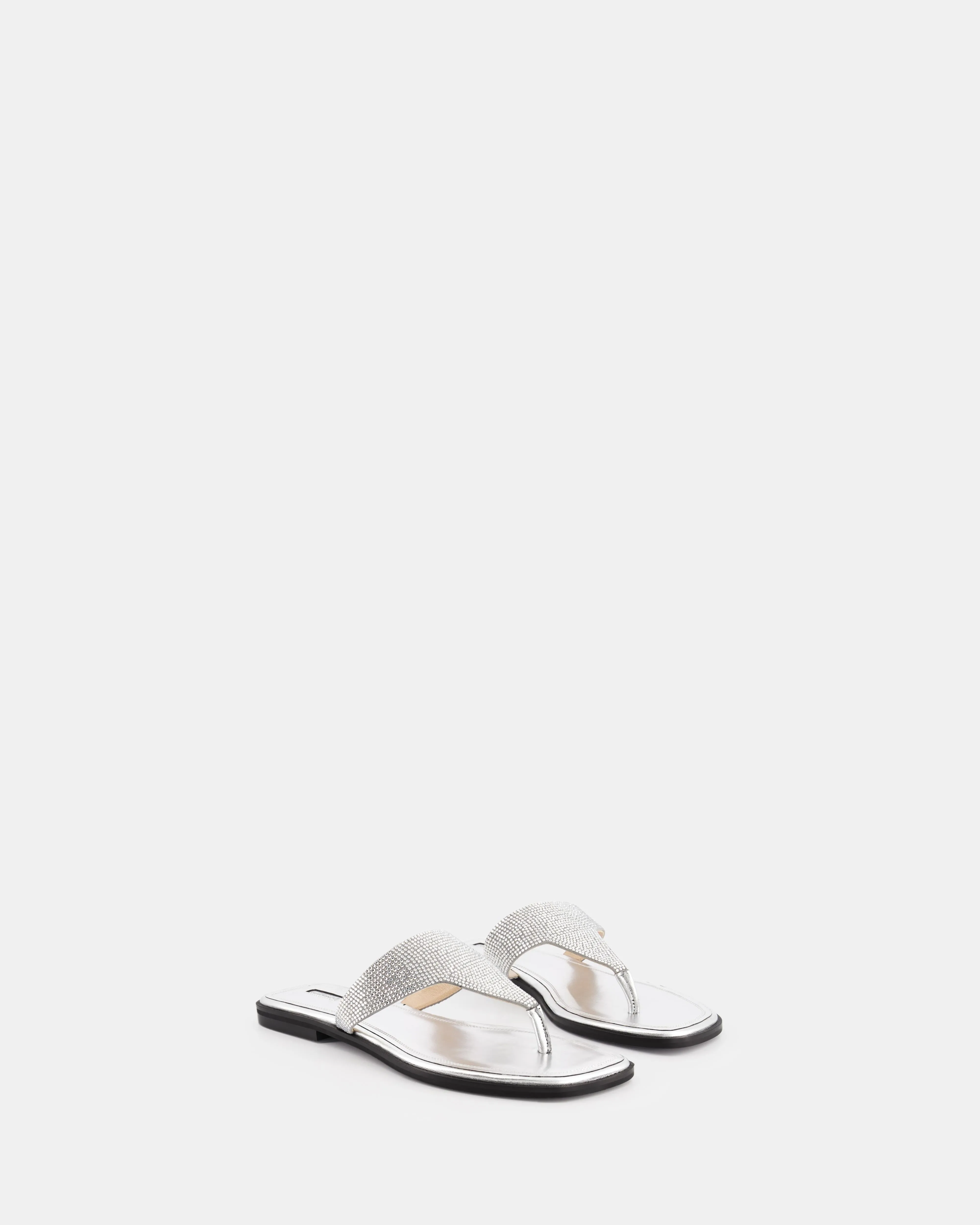 Bulla Nova Flat Silver Metallic Nappa sold by NODALETO product image thumbnail 4
