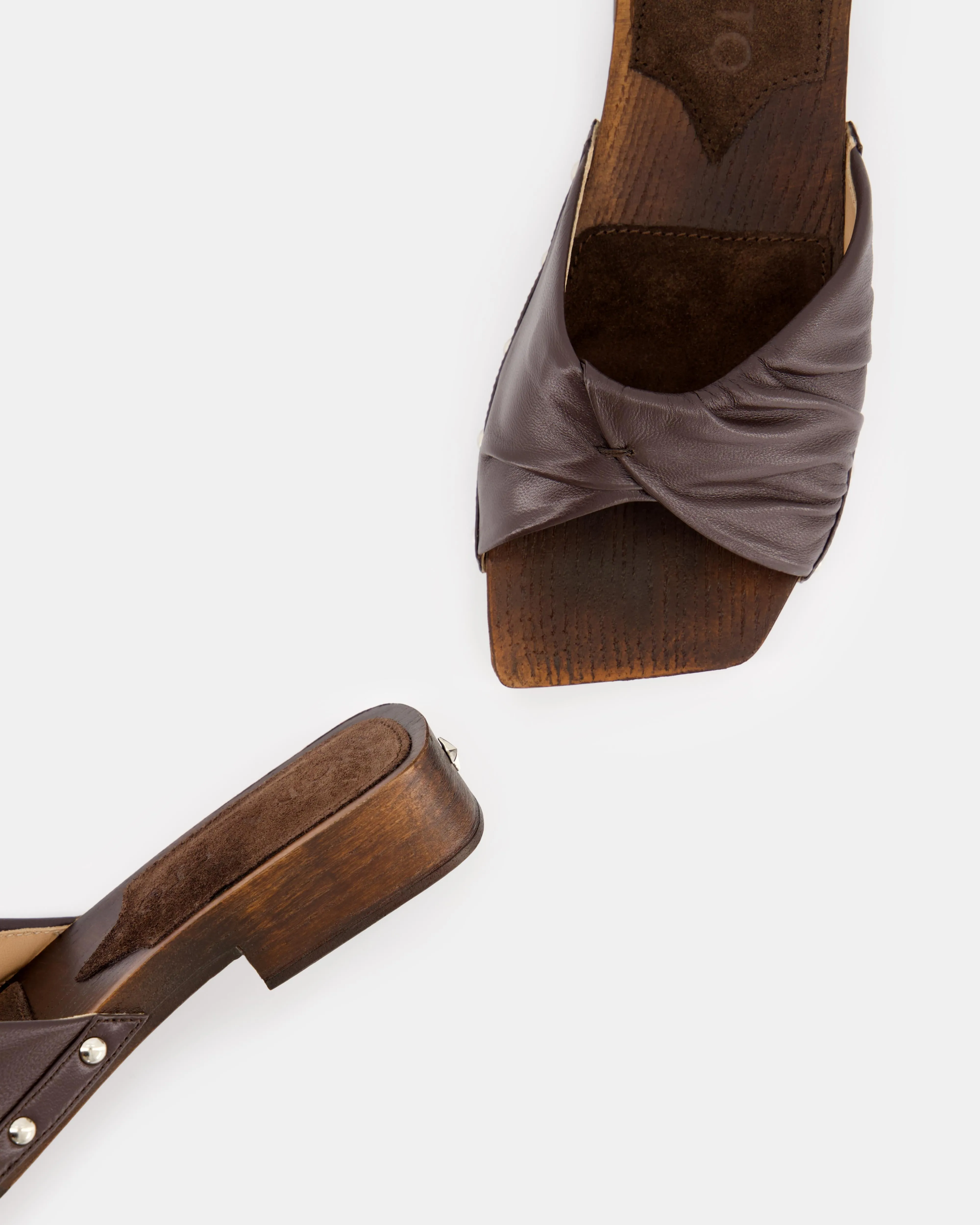 Bulla Mellow Flat Clog Dark Brown sold by NODALETO product image thumbnail 2